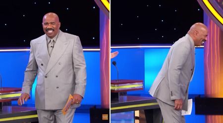 'Family Feud' host Steve Harvey can't stay calm after hearing player's 'hip replacement' answer