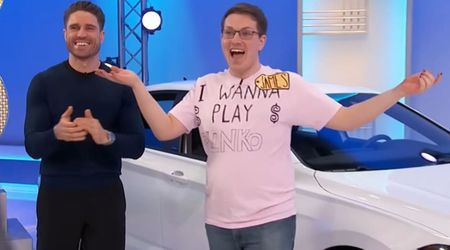 'Price is Right' contestant wearing 'I wanna play Plinko' t-shirt wins a car in a different game