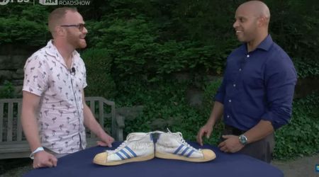 'Antiques Roadshow' guest left in disbelief after hearing the real value of his Larry Bird-signed shoes
