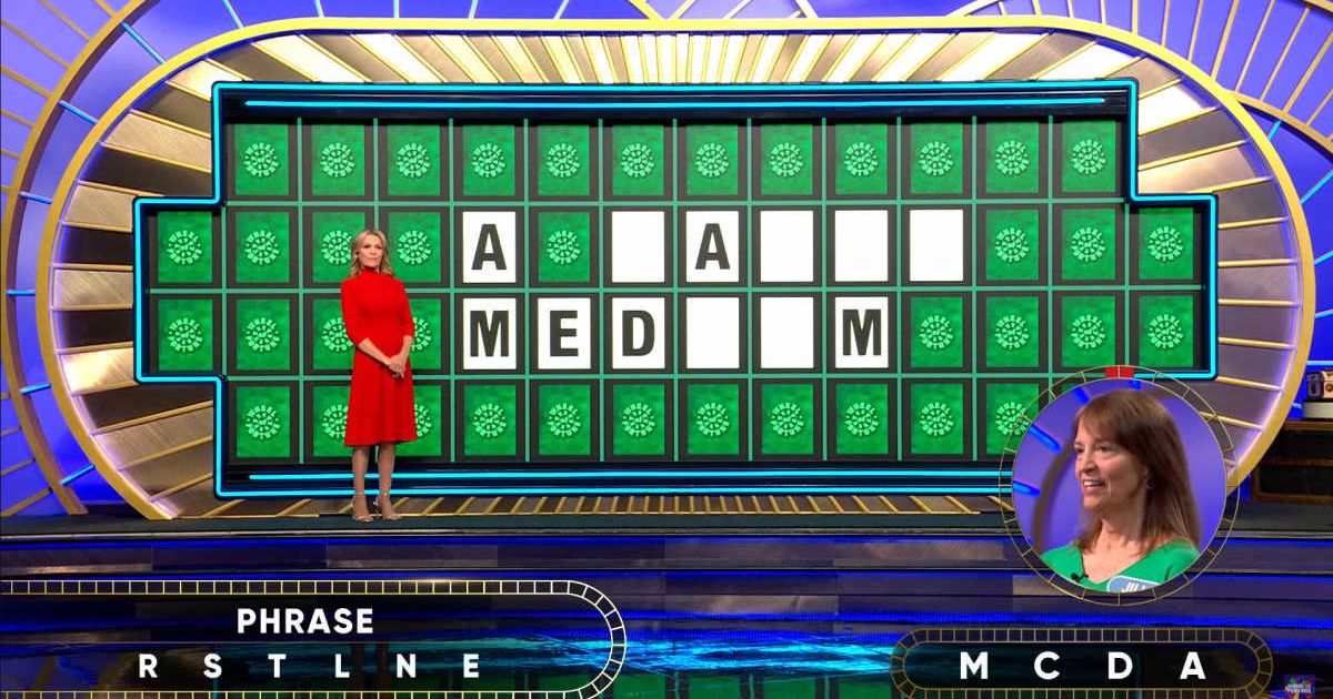 Screenshot showing Jill McDaniel's Bonus Round puzzle on Wheel of Fortune (Cover image source: YouTube/Wheel of Fortune)