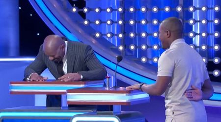 ‘Family Feud’ host Steve Harvey has an unexpected reaction to contestant’s 'girlfriend' answer