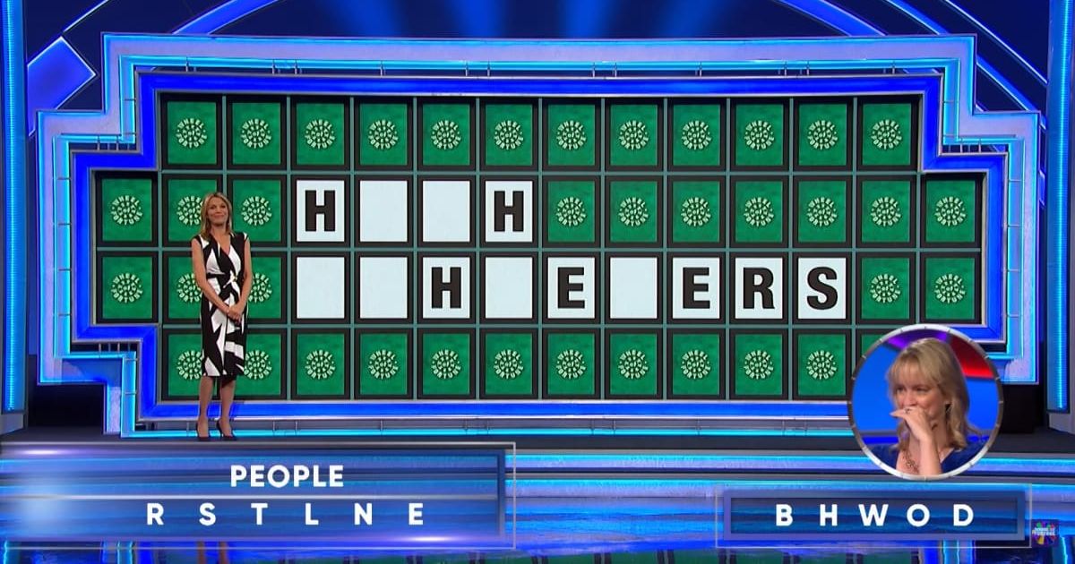 Screenshot showing Amy Nardin breaking down while attempting her Bonus Round puzzle (Cover image source: YouTube/Wheel of Fortune)