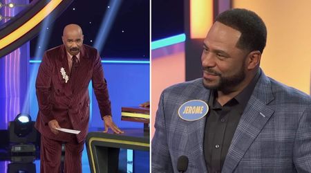 'Family Feud' host Steve Harvey rejects a contestant's answer even before checking the board