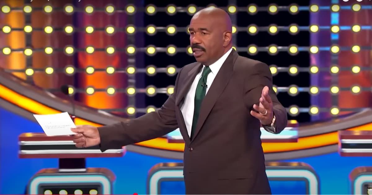 Screenshot showing Steve Harvey on "Family Feud" (Cover image source: YouTube | Family Feud)