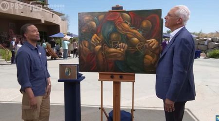 'Antiques Roadshow' guest brings an NFL player's old painting and gets a staggering valuation