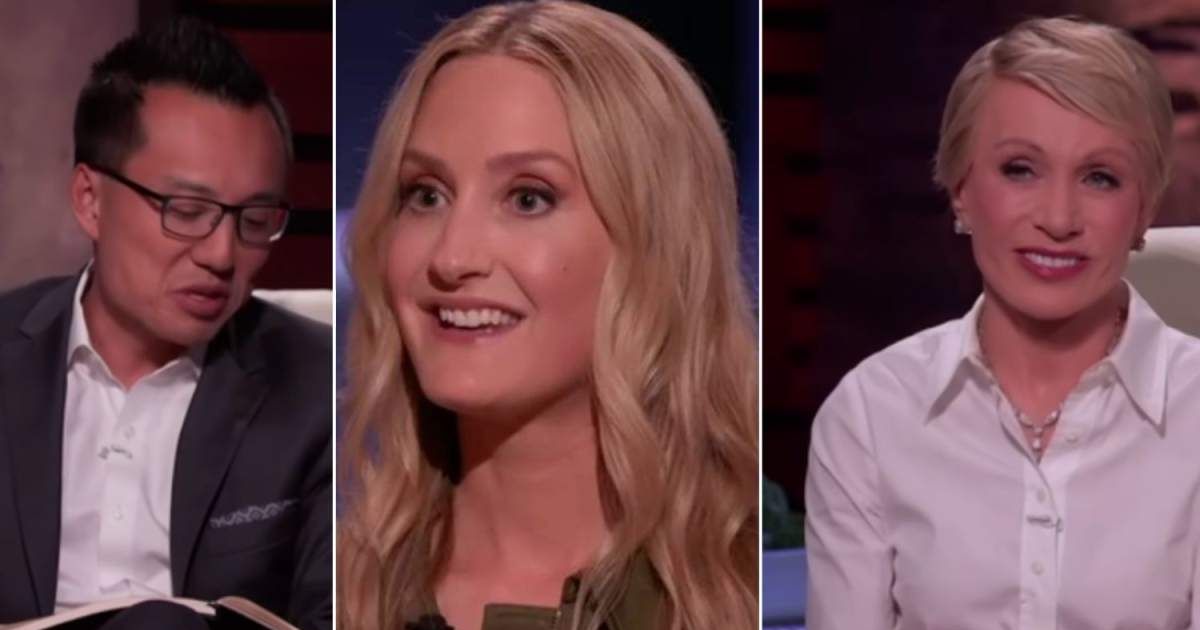 The contestant (center) and judges during negotiations (Cover image source: YouTube | Shark Tank)