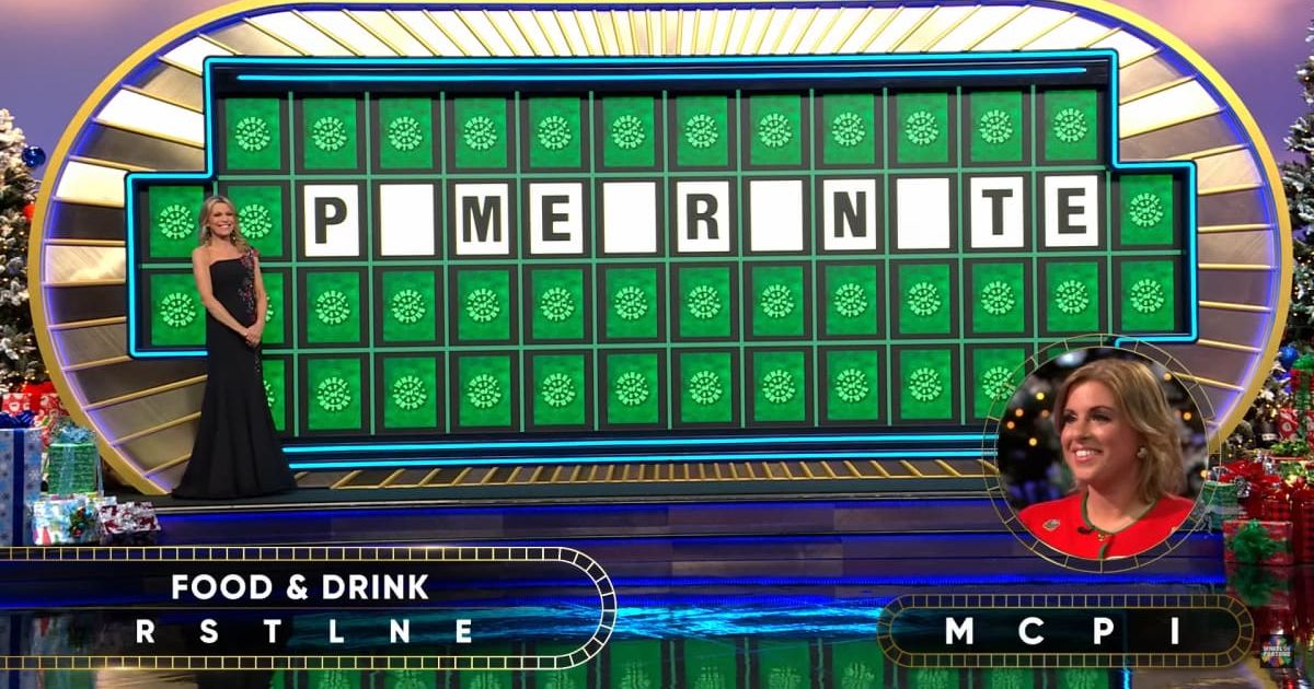 Screenshot showing Staci attempting the Bonus Round puzzle (Cover image source: YouTube/Wheel of Fortune)