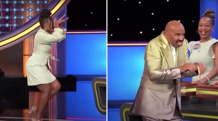'Family Feud' host Steve Harvey makes fun of player's dance moves, wonders 'what that's about'