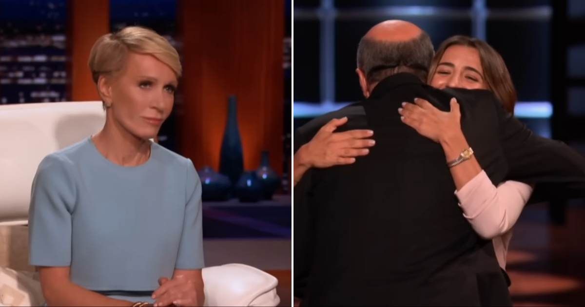 Screenshot showing Barbara Corcoran's reaction to Kevin O'Leary closing a deal with the founder of Bohana (Cover image source: YouTube/Shark Tank Global)