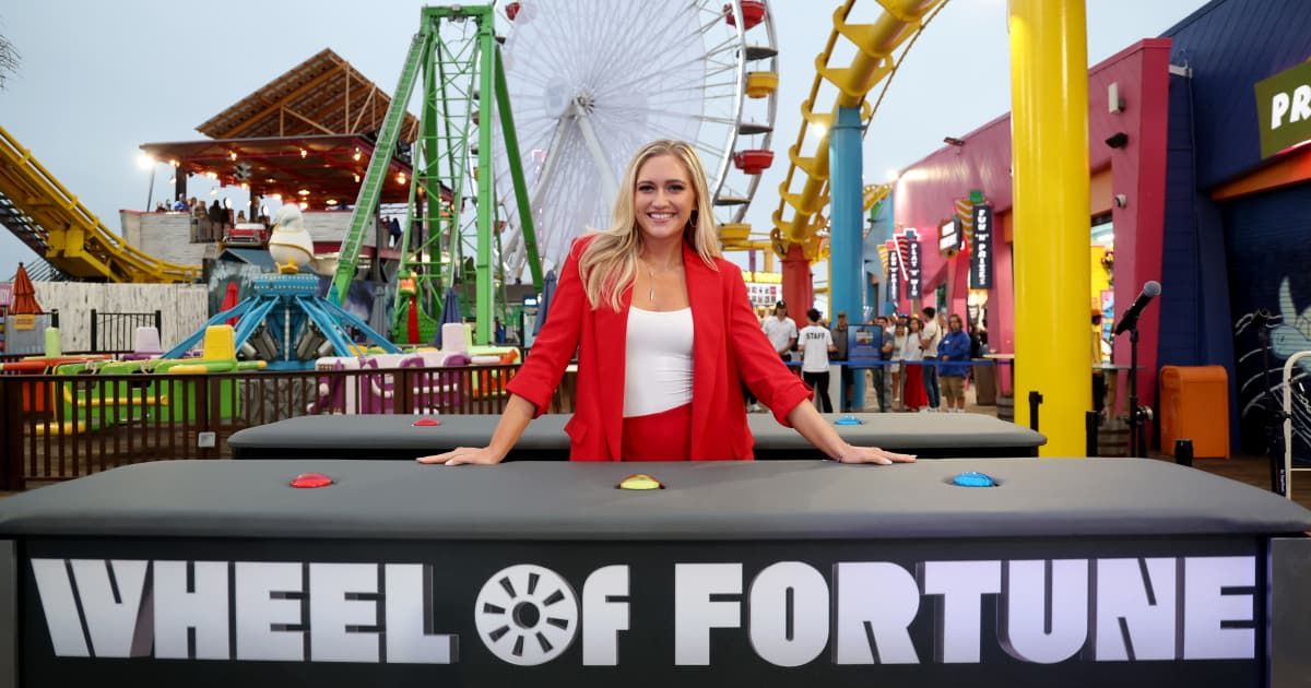 Maggie Sajak at the "Wheel of Fortune" S42 – Pier Wheel Launch (Cover Image Source: Getty Images for CBS Media Ventures/Sony Pictures Television | Photo by Phillip Faraone)