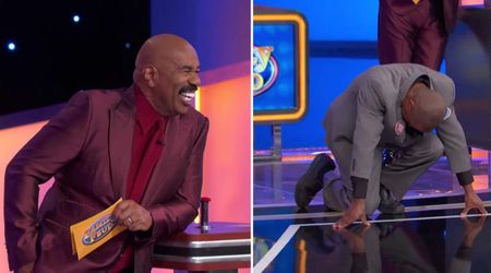 'Family Feud' host Steve Harvey roasts player from one of his 'favorite families' over silly mistake