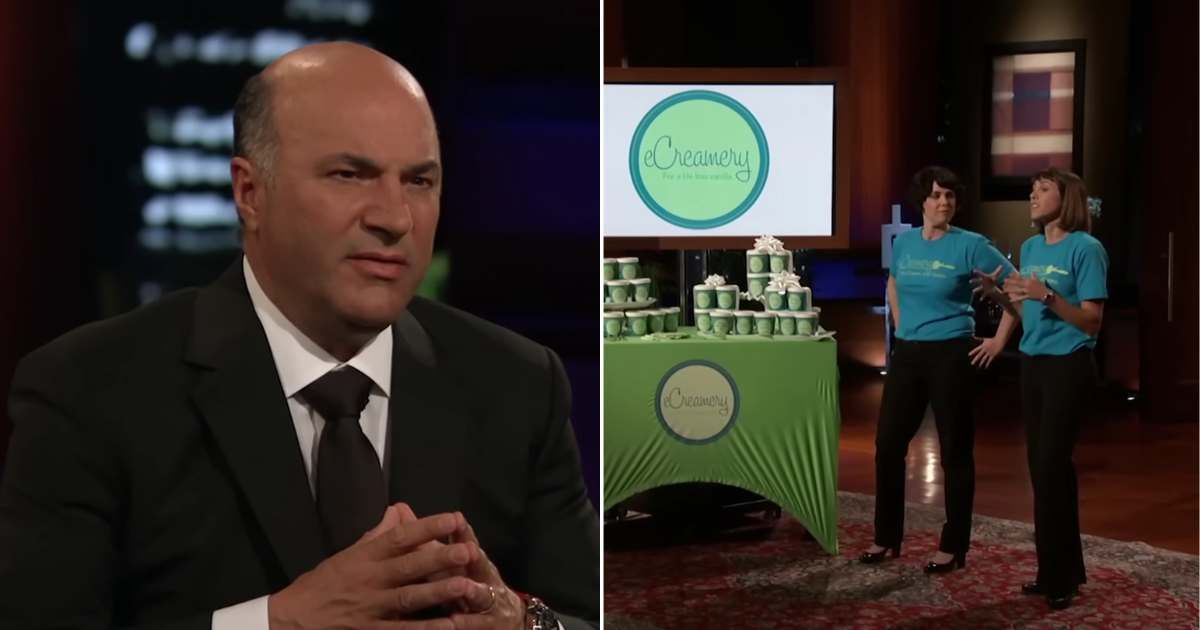 Screenshots showing Kevin O'Leary and the entrepreneurs on "Shark Tank" (Cover Image Source: YouTube | Shark Tank Global)