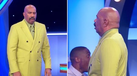 'Family Feud' host Steve Harvey in disbelief after contestant's unusual answer about drunk people