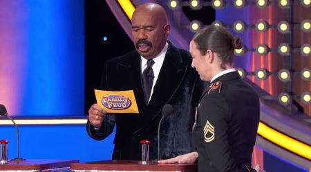 'Family Feud' host Steve Harvey mocks Army veteran for taking too long to come to the podium