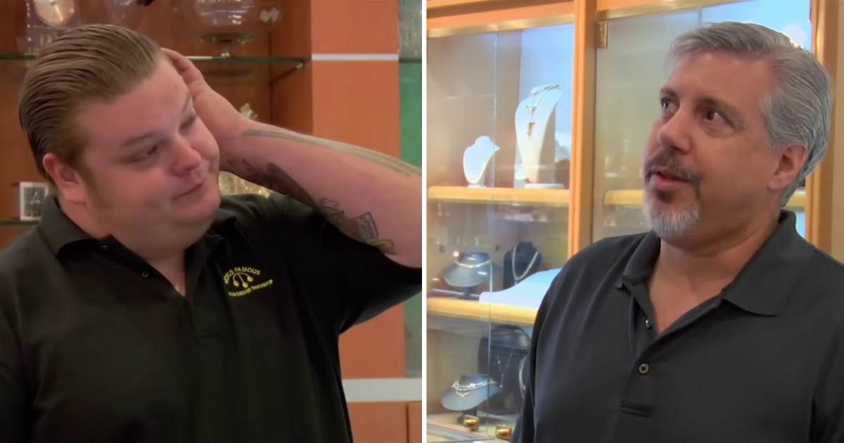 Screenshots showing Corey Harrison and the guest on "Pawn Stars" (Cover Image Source: YouTube | Pawn Stars)