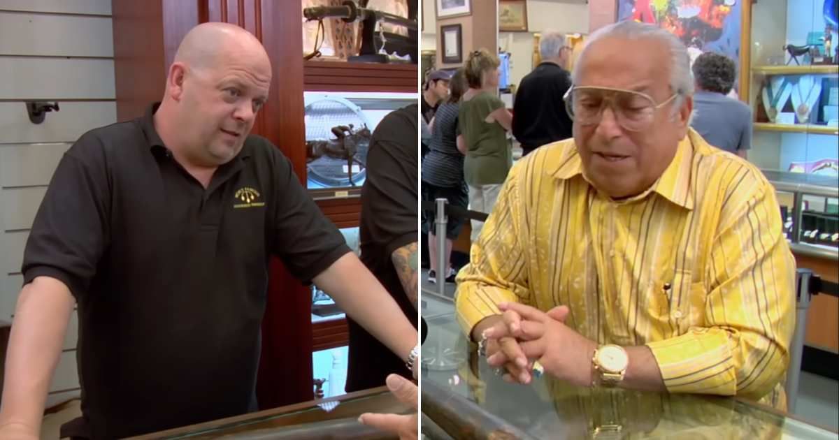 Screenshot showing Rick Harrison and the seller on the show (Cover image source: YouTube/Pawn Stars)