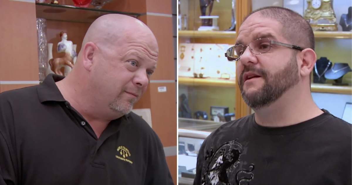 Screenshots showing Rick Harrison and the guest on "Pawn Stars" (Cover Image Source: YouTube | Pawn Stars)