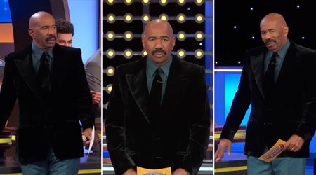 'Family Feud' host Steve Harvey gets offended yet again over harsh answers about bald men