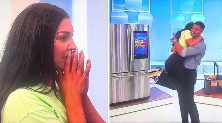 ‘Price is Right’ player can’t contain her excitement and jumps into model’s arms in sweet moment