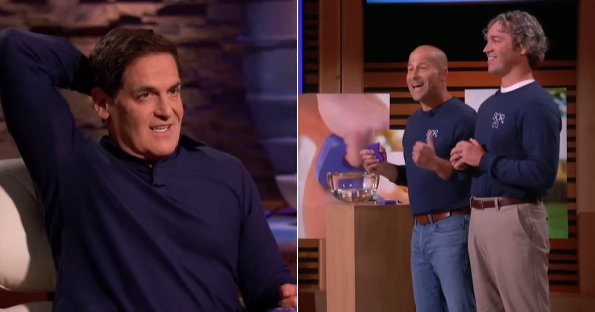 Screenshots showing Mark Cuban and the co-founders of Sorx (Cover image source: YouTube/Sony Pictures Television)