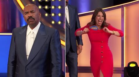 ‘Family Feud’ player imitates rooster on national television and Steve Harvey's reaction said it all