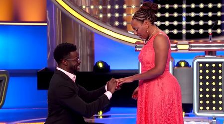 'Family Feud' host Steve Harvey sets the stage for player's surprise proposal in sweet moment