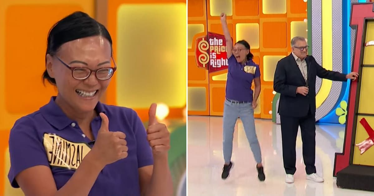 Screenshots showing the player's reaction to the win (Cover image source: YouTube/ The Price Is Right)