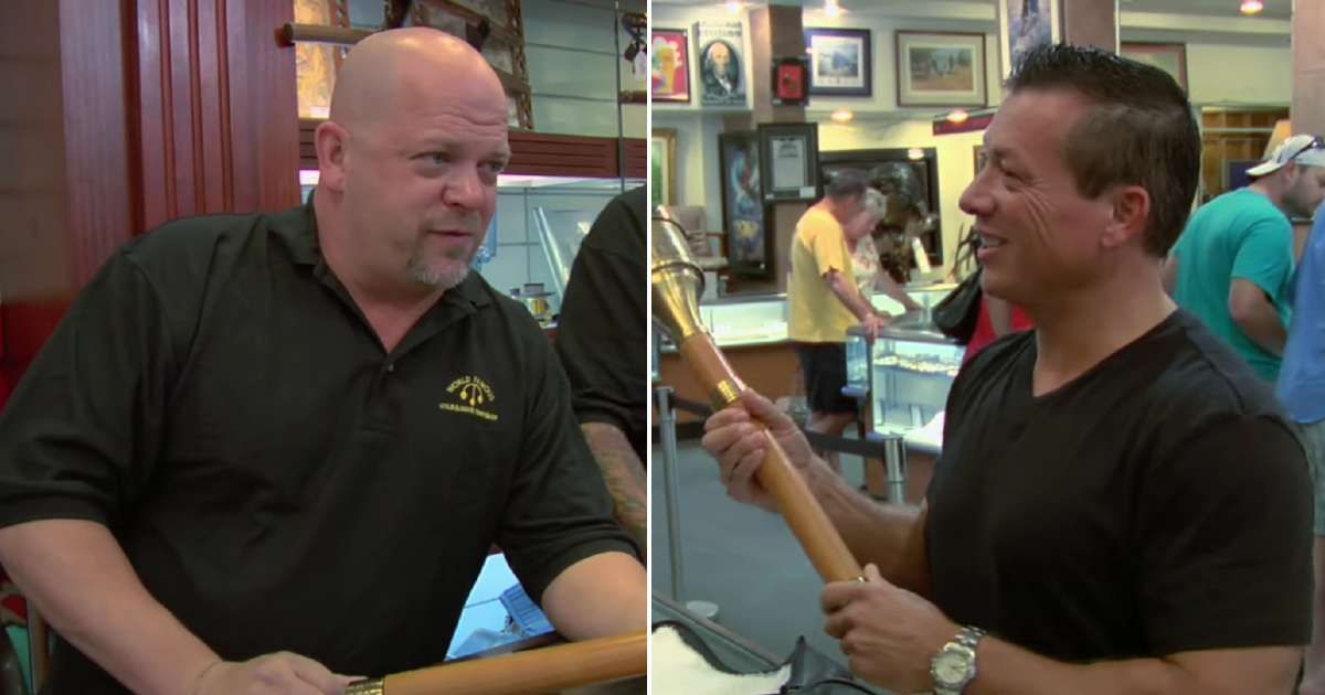 Screenshots showing Rick Harrison and the guest on "Pawn Stars." (Cover Image Source: YouTube | Pawn Stars)