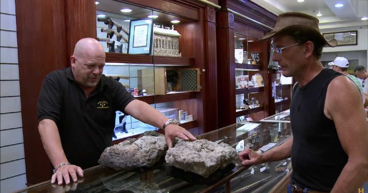 Screenshot showing Rick Harrison and the guest on "Pawn Stars." (Cover Image Source: YouTube | Pawn Stars)