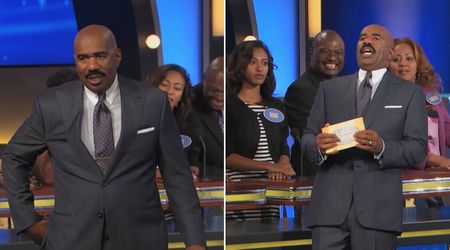 'Family Feud' host Steve Harvey stunned as contestant admits she does research on catfish