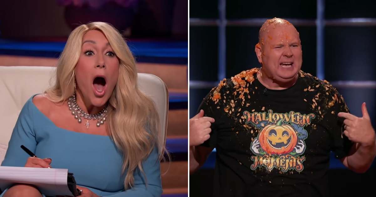 Screenshots showing Lori Grenier and the contestant on "Shark Tank" (Cover Image Source: YouTube | Sony Pictures Television)