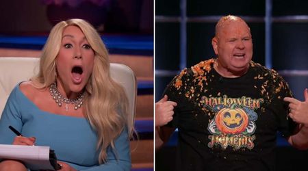 'Shark Tank' contestant stuns judges after emptying an entire pumpkin's flesh on his head