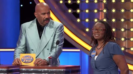 'Family Feud' host Steve Harvey schools contestant after her surprise turned out to be a dud