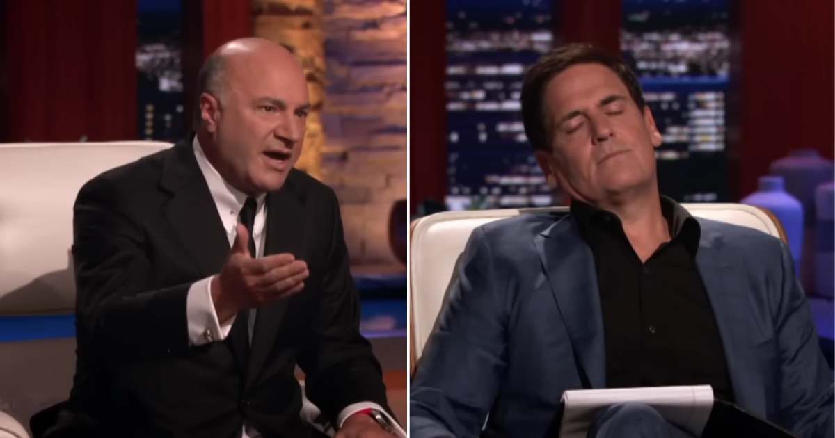 Screenshots showing Kevin O'Leary and Mark Cuban on "Shark Tank" (Cover Image Source: YouTube | Shark Tank Global)