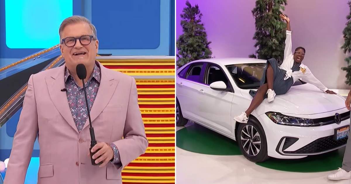 Screenshots showing the player's celebration and Drew Carey's reaction (Cover image source: YouTube/The Price Is Right)