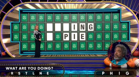 'Wheel of Fortune' player screams during his celebration after solving an easy puzzle to win a car