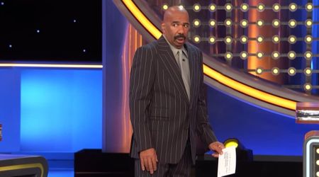 'Family Feud' host Steve Harvey was taken aback by a bizarre question related to hamburgers