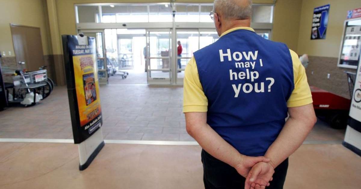 Representative image of a Wal-Mart greeter (Image source: Getty Images/Photo by J.D. Pooley)