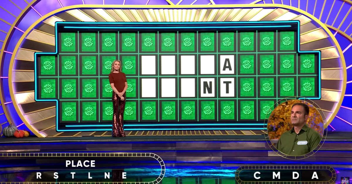 Screenshot showing the contestant trying to solve the puzzle on "Wheel of Fortune." (Cover Image Source: YouTube | Wheel of Fortune)