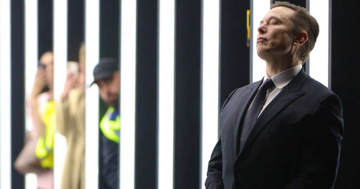  Tesla CEO Elon Musk at the official opening of the new Tesla electric car manufacturing plant (Image source: Pool/Getty Images / Photo by Christian Marquardt)