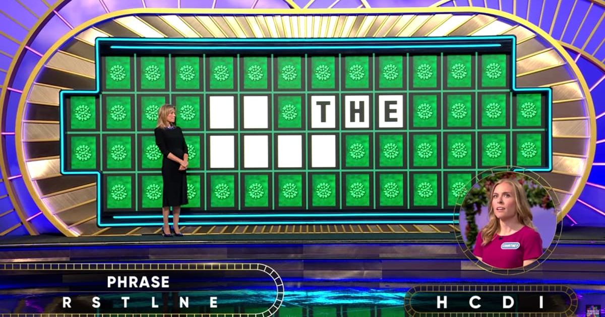 Screenshot of the contestant trying to solve the puzzle on "Wheel of Fortune." (Cover Image Source: YouTube | Wheel of Fortune)