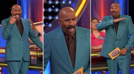 'Family Feud' host Steve Harvey says 'I've never heard that before' after hearing an answer about US
