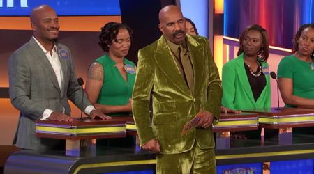 'Family Feud' host Steve Harvey roasts bald contestant for saying he has a problem with hair