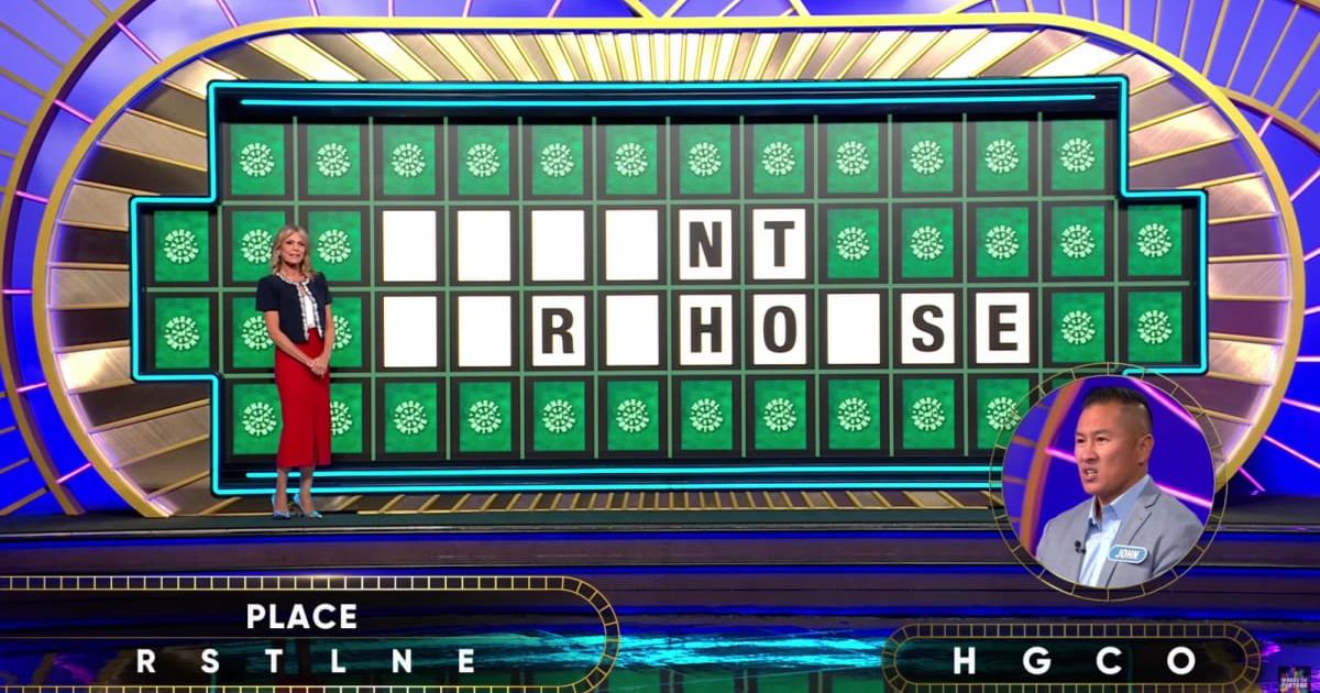 Screenshot showing the contestant trying to solve the puzzle on "Wheel of Fortune." (Cover Image Source: YouTube | Wheel of Fortune)