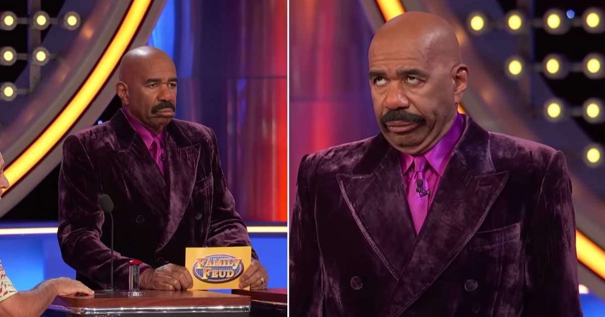 Screenshots showing Steve Harvey on "Family Feud." (Cover image source: YouTube | Family Feud)