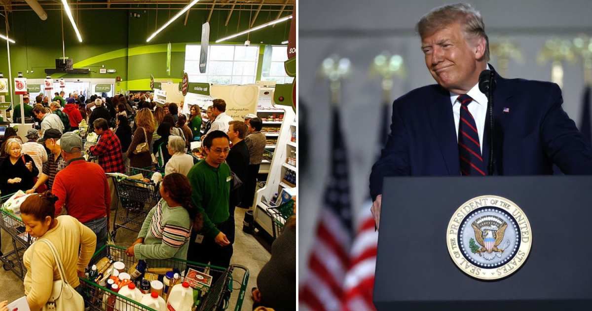 Images of American shoppers and Donald Trump (Cover image source: Getty Images | David McNew and Chip Somdevilla)