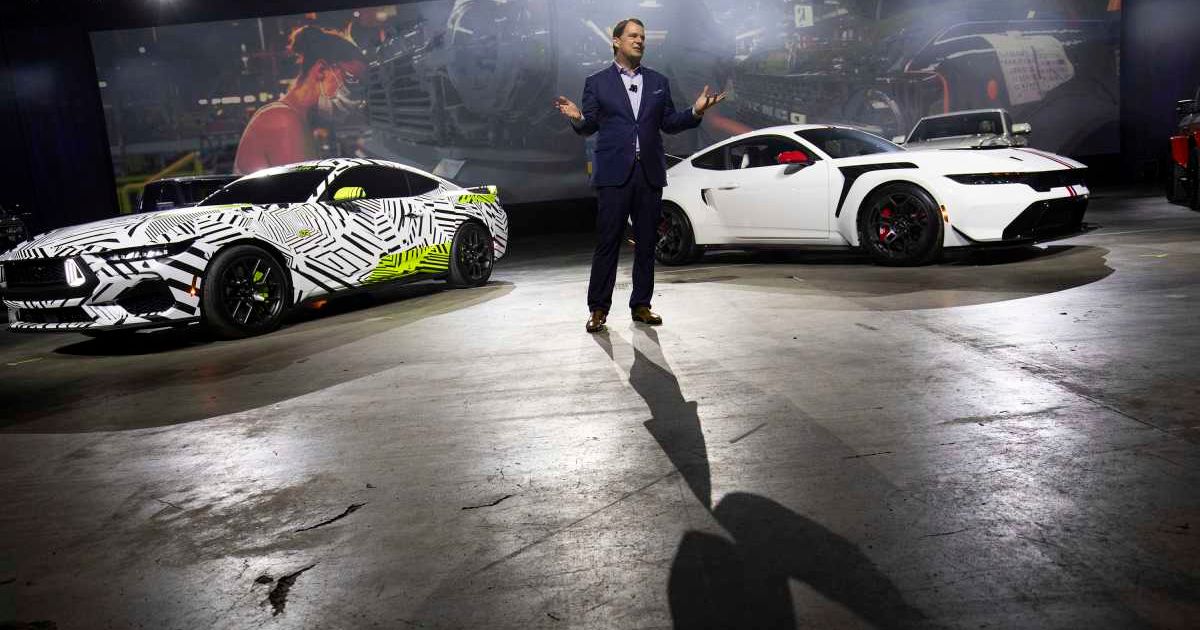 Image of Ford CEO Jim Farley. (Cover Image Source: Getty Images | Photo by Bill Pugliano)