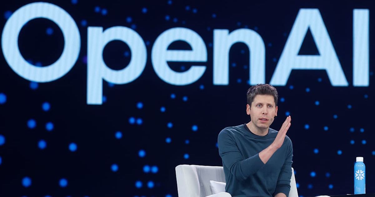 Open AI CEO Sam Altman speaks during Snowflake Summit 2025 (Cover Image source: Getty Images/Photo by Justin Sullivan)