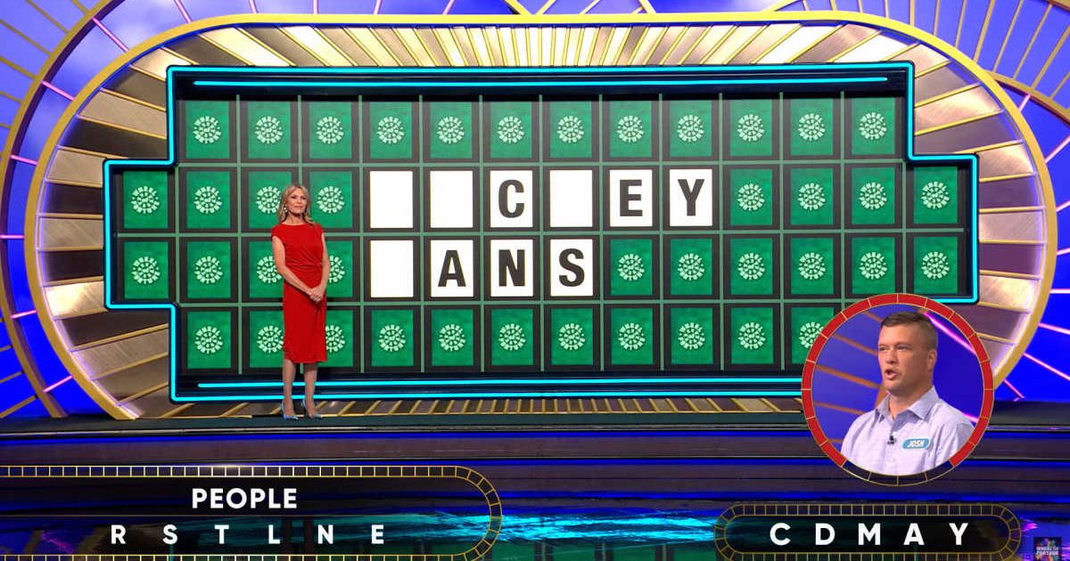 Screenshot showing Josh Post attempting his Bonus Round puzzle (Cover image source: YouTube/Wheel Of Fortune)