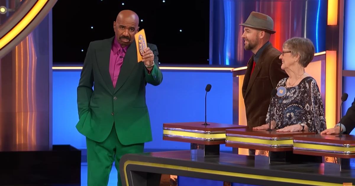 Screenshot showing Steve Harvey making the confession (Cover image source: YouTube | Family Feud)